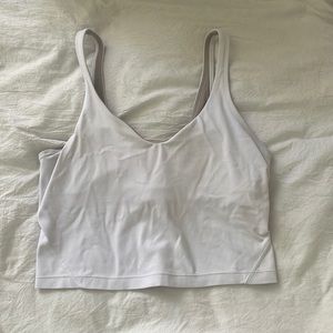 White lulu lemon size 6 align tank top